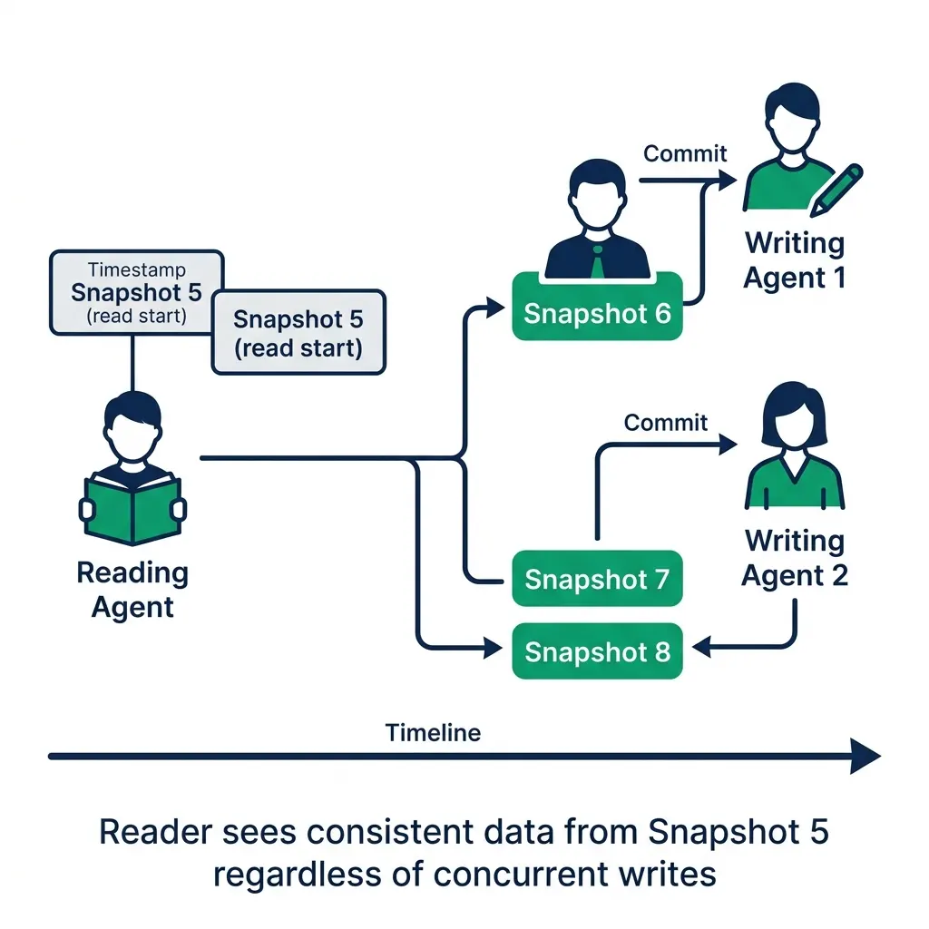 Multi-agent isolation snapshot model diagram