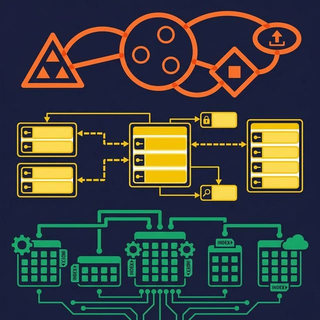 Conceptual, logical, and physical data models as three layers of increasing detail